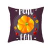 Autumn Harvest Thanksgiving Cushion Cover New Arrival Turkey Pumpkin Peach Skin Printed Cushion