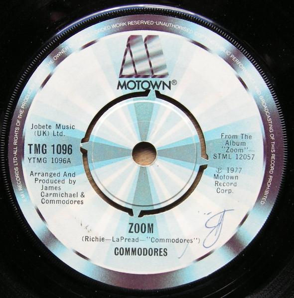 

7inch Record COMMODORES - Zoom TMG1096 Motown 1977 UK Soul/Funk Used