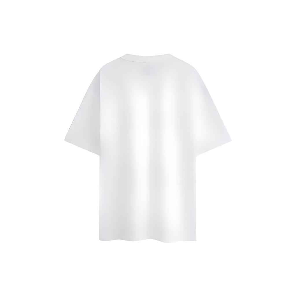 Calvin Klein Jeans Solid Color Letter Print Pullover Short Sleeve T-Shirt Unisex Tops White 40HM228-24S-YAA