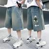 Boys Denim Shorts Summer Tween Children's Loose Teen Capri Pants Boys Clothes Short Jeans