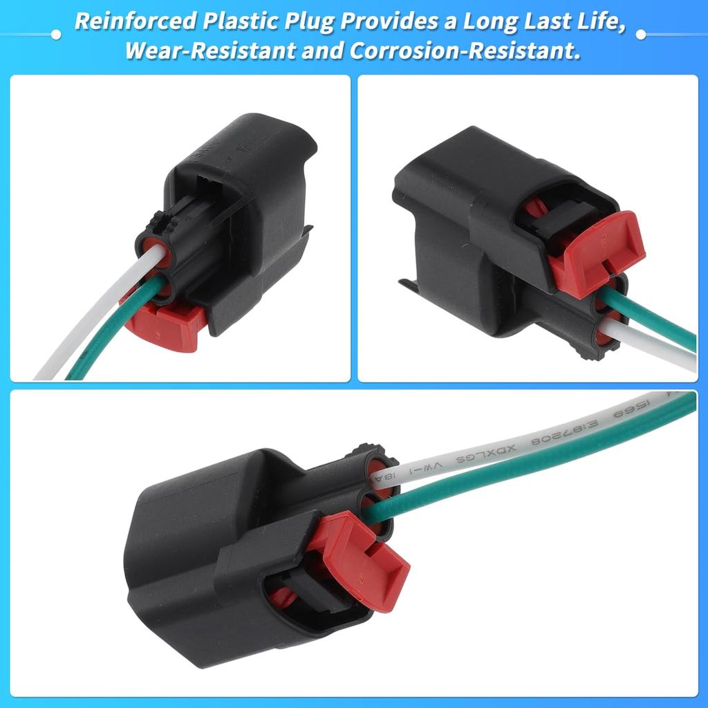 6 Pcs Fuel Injector Alternator Connector Wiring for Jeep Wrangler JK TJ for Dodge for Ram 1500 for Chrysler Quick Connector Gasoline Injectors