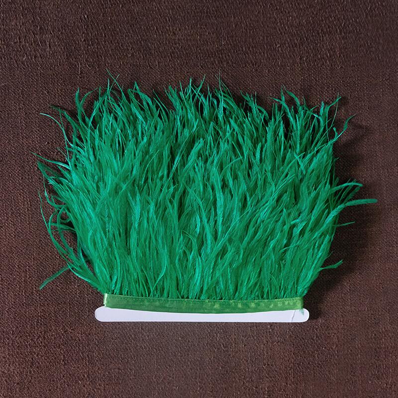 Natural Ostrich Feather Ribbon Trim 10M Diy Sewing Decor for Wedding Dress Clothing Craft Needlework Handicraft Feather Cloth