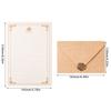 Vintage Stationery Envelopes Set with 6 Writting Paper Letter (Lined) 3 Matching Envelopes 3 Seal Stamp Sticker