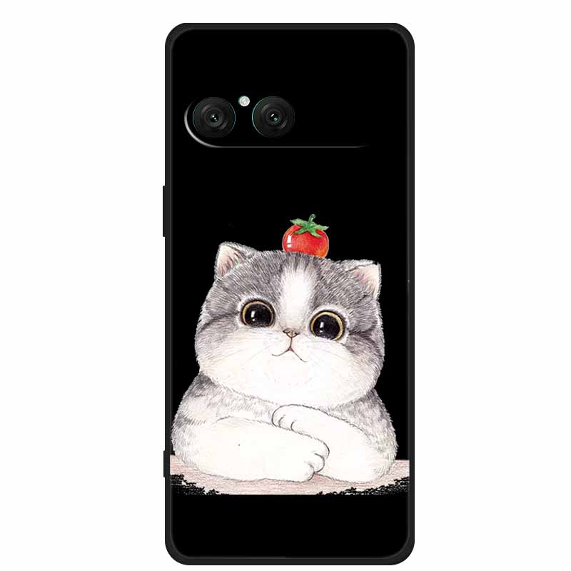 For Sony Xperia 10 VII Phone Case Cartoon Cat Soft Back Cover Black Silicone Case For Sony Xperia 10 VII 2025 Case Coque Funda