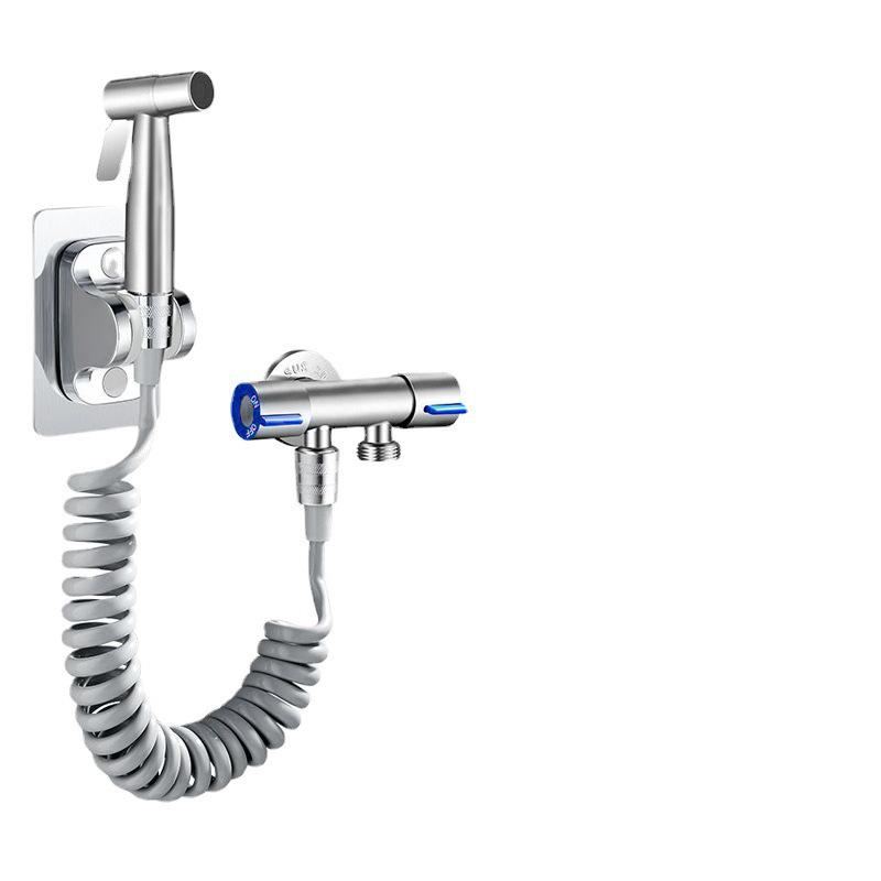 304 High-Pressure Toilet Bidet Sprayer Set with Faucet and Nozzle