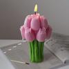 Silikónová forma na sviečku Tulipánový kytica, Forma na odlievanie vosku pre aromaterapiu, 3D kvetinová silikónová forma na odlievanie pre DIY remeslá, Domáca dekorácia 1ks