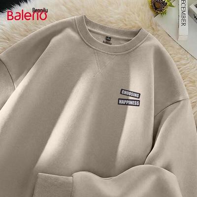 Baleno Men's Oversized Graphic Crewneck Sweatshirt