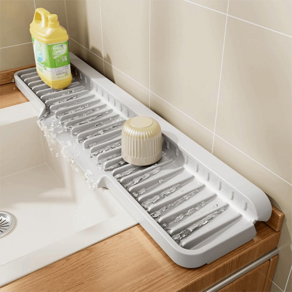 Silicone Sink Drain Pad Foldable Sink Draining Mat Multipurpose Water Retaining Pad Kitchen