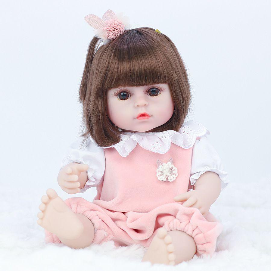 Realistic Reborn Baby Doll With Soft Full Silicone Body Safe And Non-toxic For Newborns