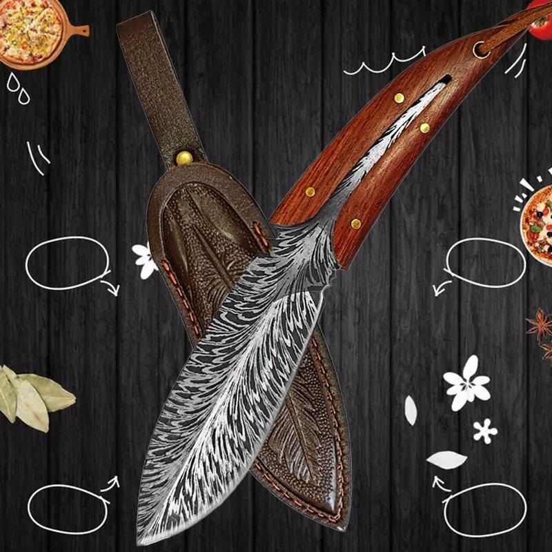 

Кухонный нож из нержавеющей стали Ручной обвалочный нож Профессиональный кухонный измельчитель овощей Многоцелевой нож для фруктов 1PC-A