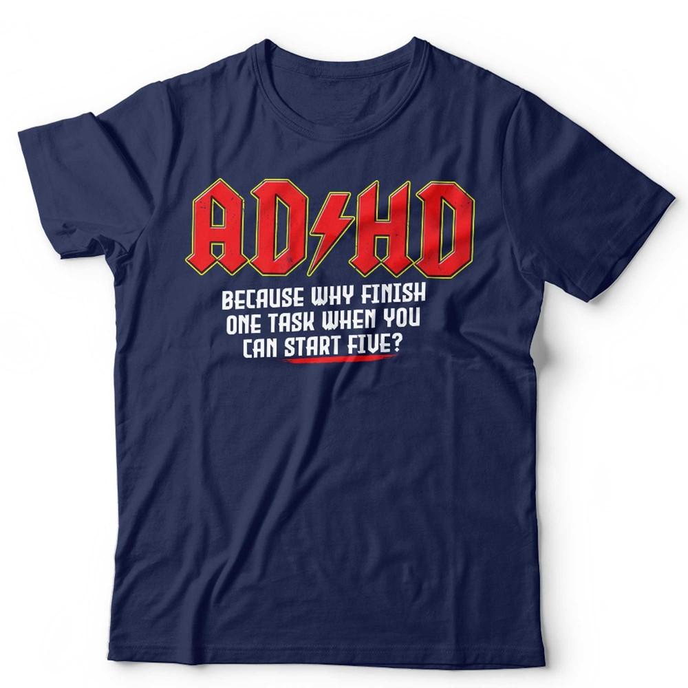 ADHD T Shirt Unisextal Health Awareness Unisex Kids Funny Rock Music Parody Biker S