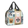 Luxury Pearl And Abalone Poodle Dog Insulated Lunch Bag for Women Resuable Pudel Caniche Cooler Thermal Bento Box Work School