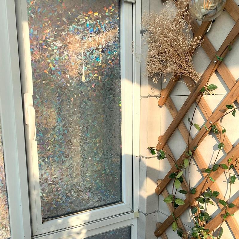 3D Privacy Window Film Windows Glass Sticker Stained Glass Window Film Decorative Film Wall Sticker Bathroom Stickers Home Decor