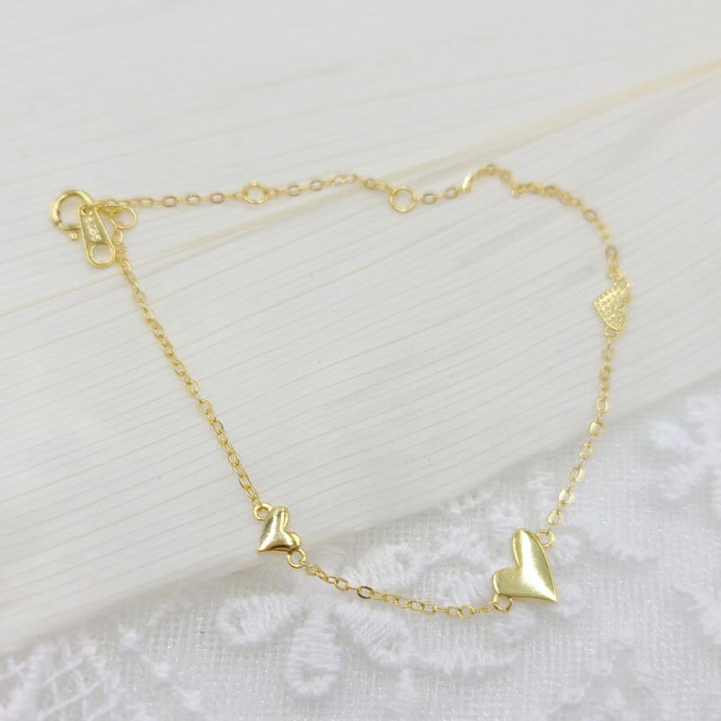 14k Silver Sweet Love Chain 925 Bracelet