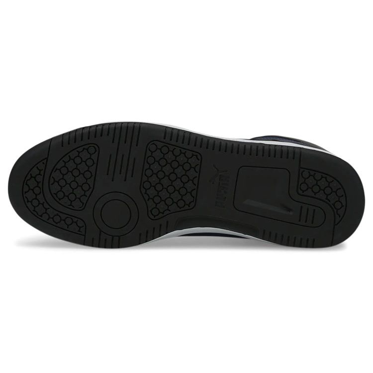 PUMA Rebound LayUp Mid Top Basketball Shoes Black Blue Trendy Versatile 369573-22