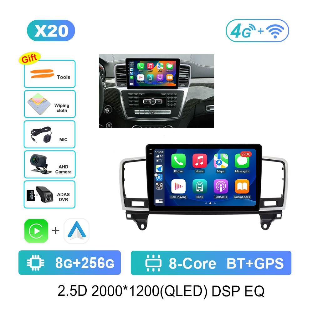 Android 14 Car Radio For Mercedes Benz M-Class M Class W166 ML 2011 - 2015 DSP Stereo HD Screen Multimedia Player Video GPS 4G