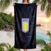 Asciugamano da Spiaggia Aston Villa Football Stampa Asciugatura Rapida Microfibra Assorbente Portatile da Viaggio Asciugamano da Nuoto