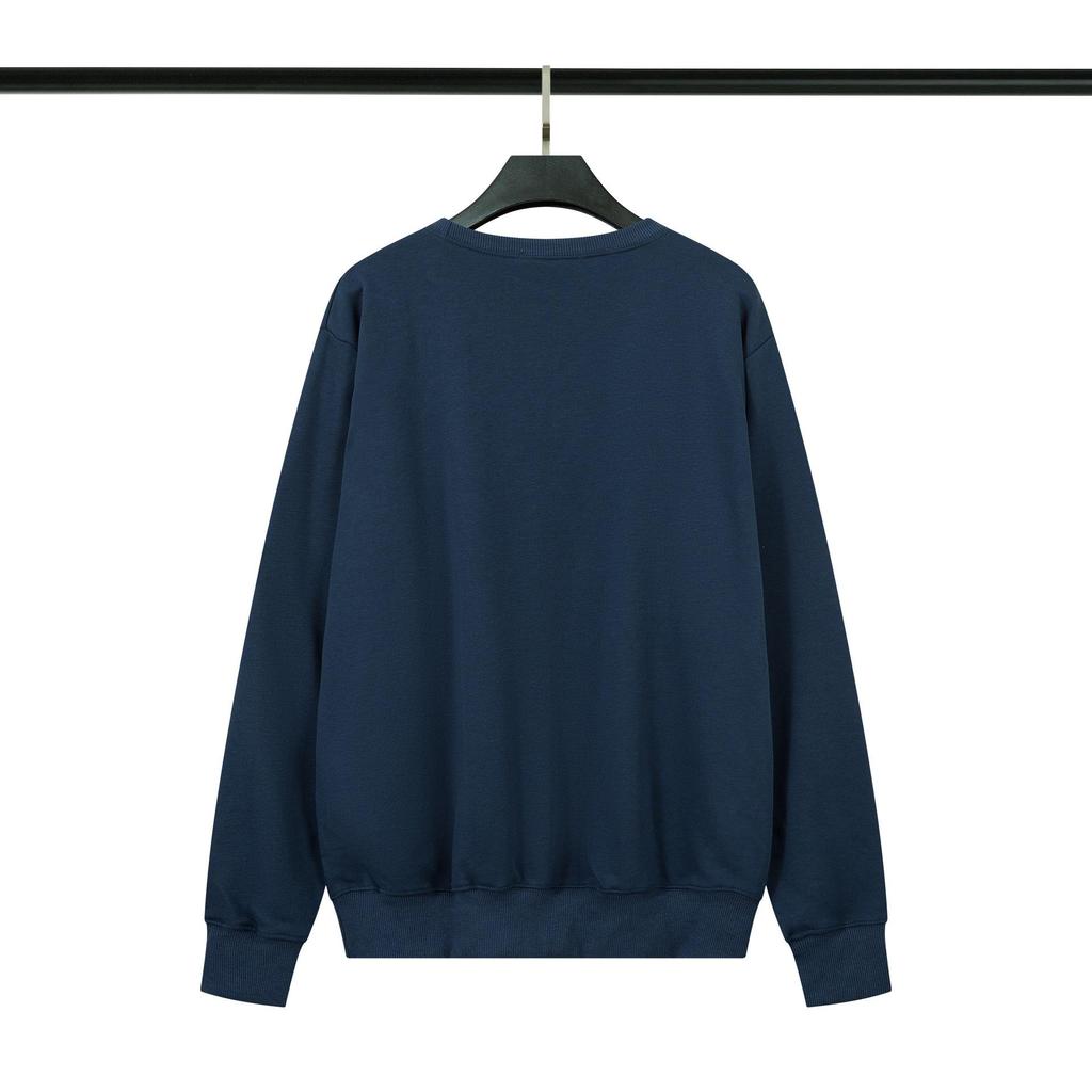 Cross ClassicSTONE Solid Round Neck Badge Long Sleeve Unisex Hoodie