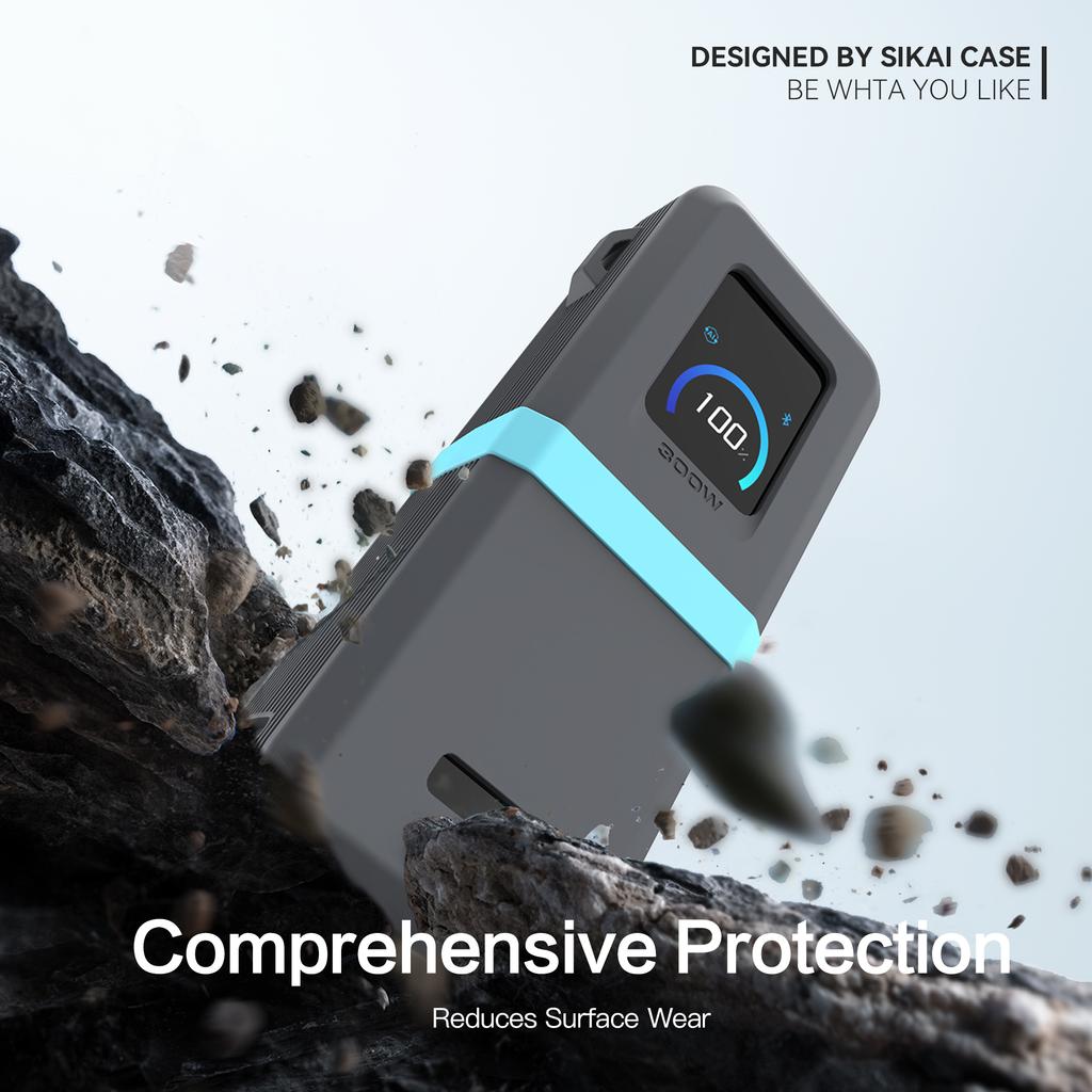 sikai Silicone Case for Anker 300w 26250Mah Powerbank Shockproof Cover with Precise Cutouts