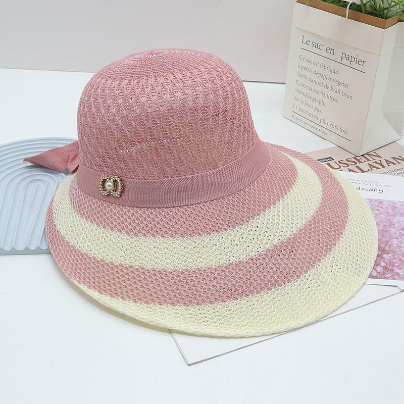 Straw Straw Hat Women's Big Eaves Beach Hat Summer Shading Sun Hat Outdoor Travel Seaside Spring and Autumn Versatile