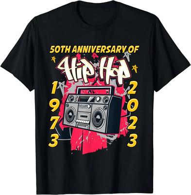 Vtipné tričko Hip Hop Graffiti k 50. narozeninám Pánské s krátkým rukávem Letní Móda Vtipné tričko Ležérní Streetwear Pánská trička