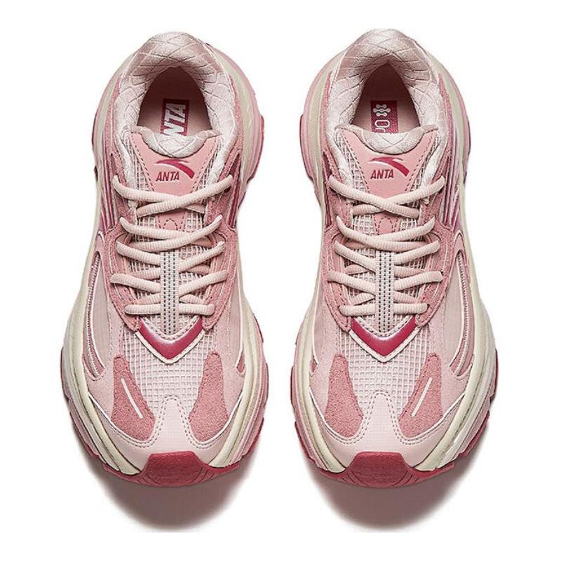 Anta Fuyiao 2 Retro Trendy Non-Slip Wear-Resistant Low-Top Dad Shoes Women sneaker Pink 122448899-4
