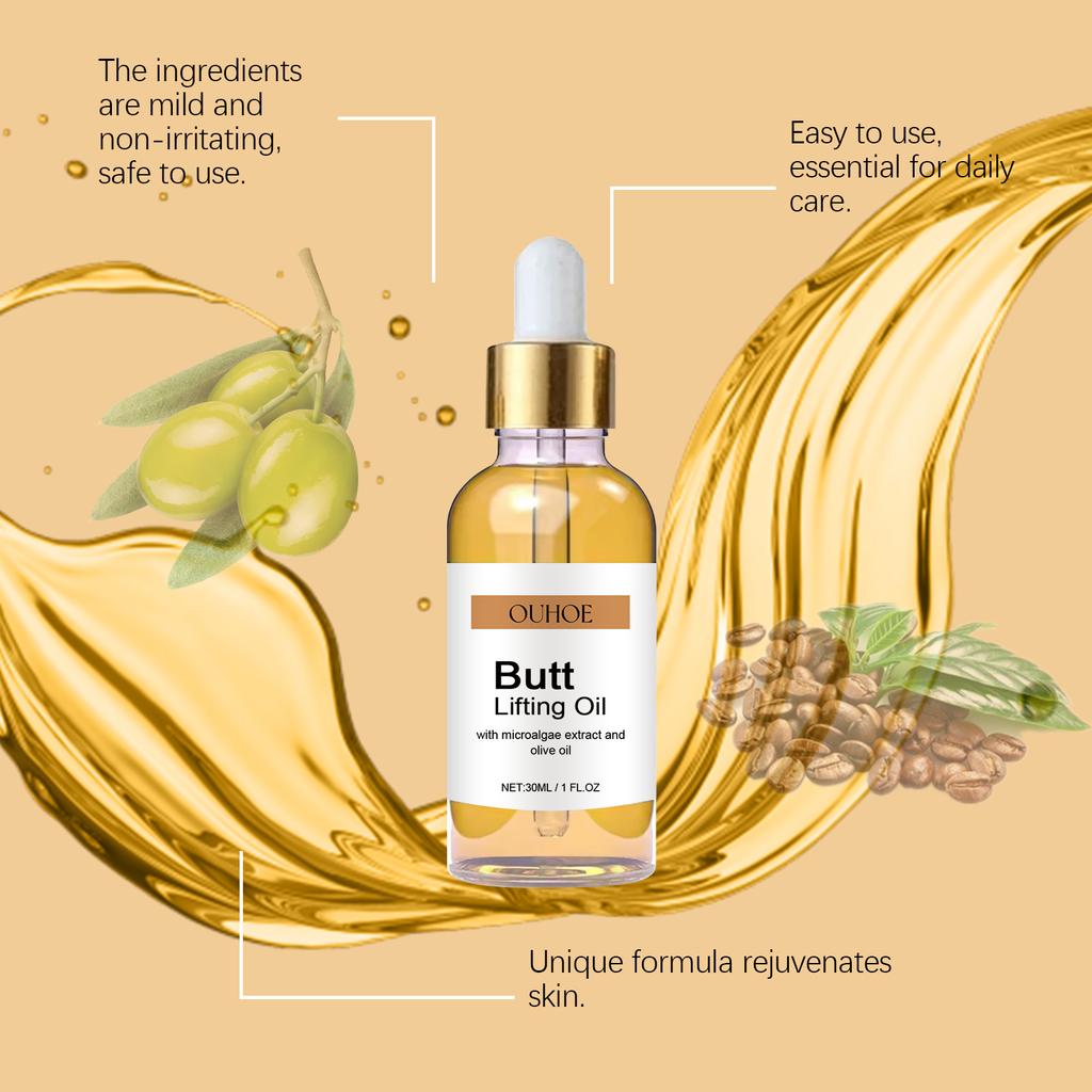 Buttock Enlargement Oils Hip Lifting Oil Hip Growth Firming Nourishing Moisturize Tighten Shaper Bum Sexy Body Massage Care