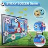 Soccer Ball Game Set for Kids Indoor Outdoor Backyard Toss Soccer Goal Game with 1 Velcro Ball Foldable Flannel Goals Toddlers