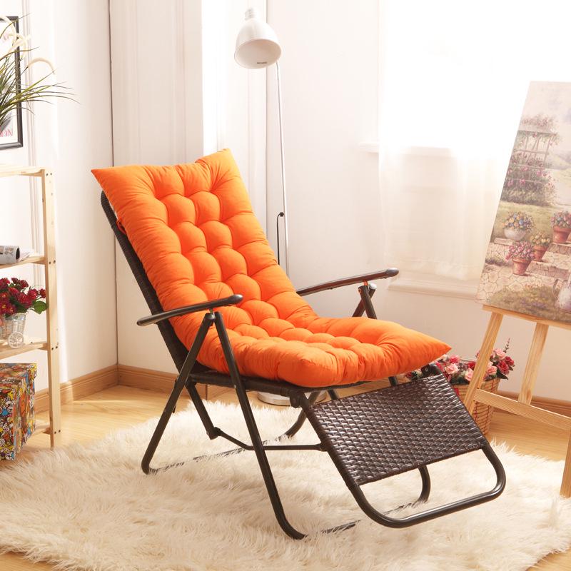 Autumn & Winter Flannel Rocking Chair Cushion - Thick, Double-Sided, Foldable Recliner Pad