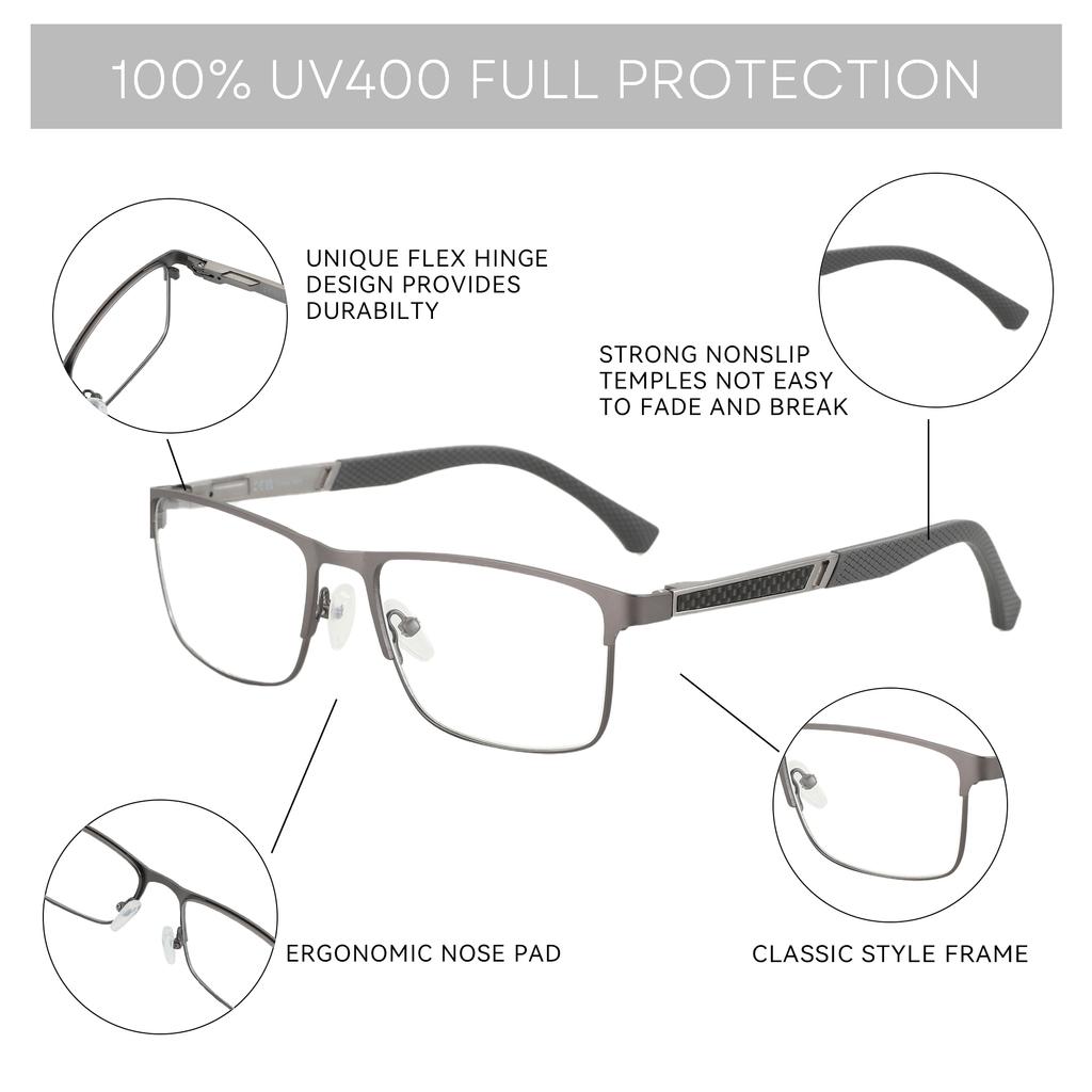 BLUEMOKY High Quality Carbon Fiber Prescription Glasses Fashion Square Progressive/Myopia/Hyperopia Optical Eyeglasses For Men