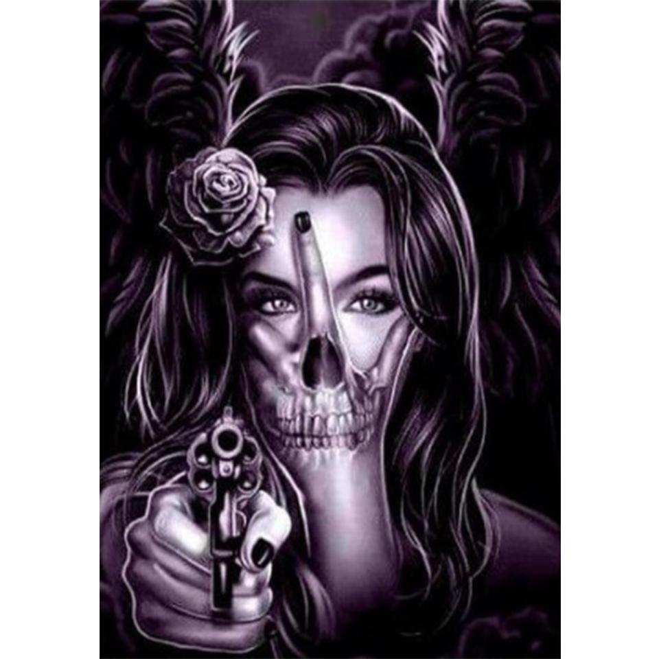 5D DIY Halloween Diamond Painting Full Diamond Embroidery Beauty Rhinestone Art Picture Mosaic Cross Stitch Kit Home Decor