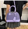 Women's Vintage 2025 Ostrich Pattern Large Capacity Handbag - Single Shoulder/Crossbody