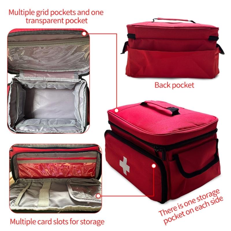 Essential Emergency Clinical Pouch Compact Convenient For Road Trips Camping Daily Carry Water Resistant