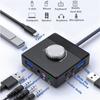 and Play for Laptop USB Sound Adapter Stereo Sound Card External Audio Card External Sound Card