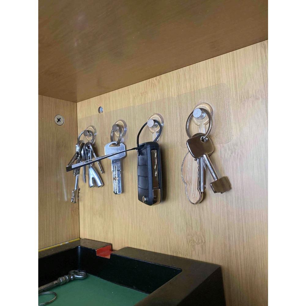 Self-Adhesive Wall Hooks, Nail-Free Wall Mount, Thumb-Tack Style Picture Hangers, for Indoor Home Decor