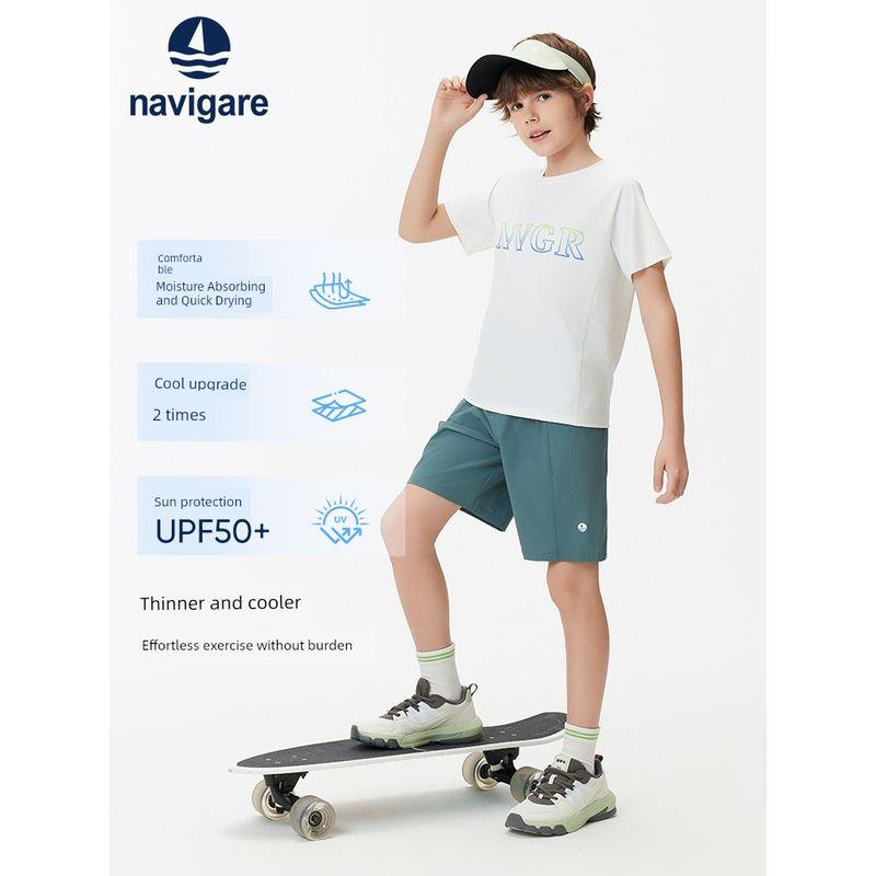 Navigare Italian Small Sailboat Children's Clothing Boys' Summer Wear 2026 New Summer Children's Sports Shorts