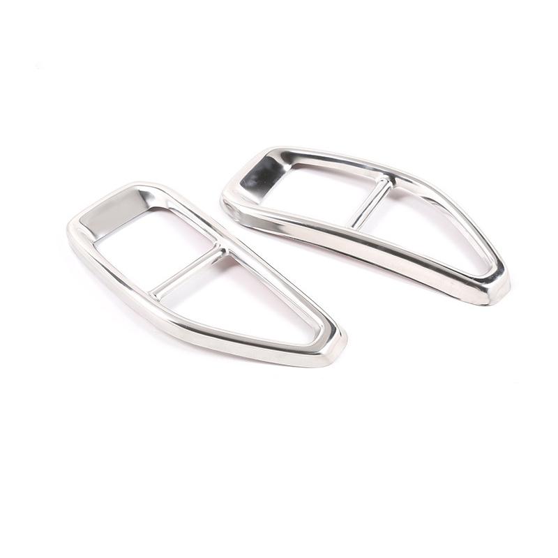 2PCS Auto Stamm Schwanz Kehle Rahmen Abdeckung Auspuffrohr Trim Dekoration Teile Auto Außen Zubehör Für BMW 3 Serie g20