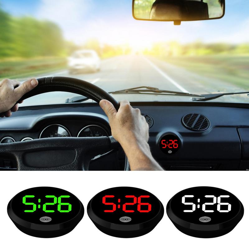 Car Dashboard Digital Clock Vehicle Touch-Activated Car Vent Clocks Watch Waterproof Auto LED Air Vent Watch For Automotive SUVS