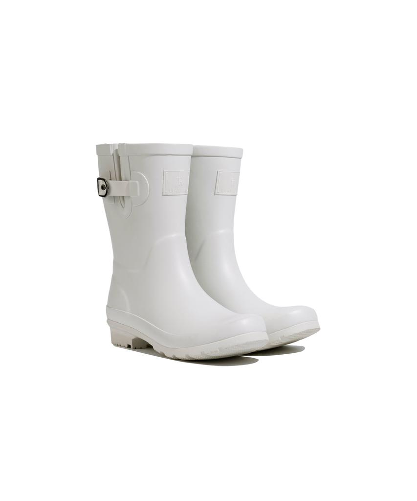 Leathery Melting Plain Rain Boots [3 Colors]