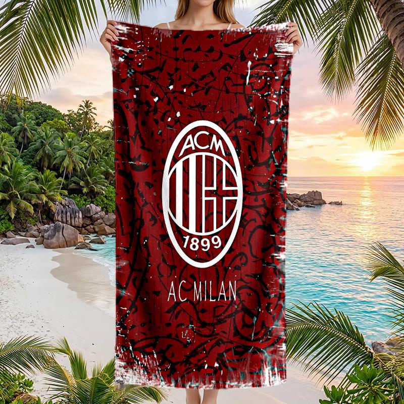 AC Mailand Strandtuch Weiches Mikrofaser Sommerhandtuch Schnelltrocknendes Absorptionsfähiges Handtuch für Strand Schwimmbad Reisen