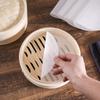 1Pcs Reusable White Silicone Non-Stick Steamer Liners Round Steaming Mat For Bamboo Steamer Cooking Heat Resistant Kitchen