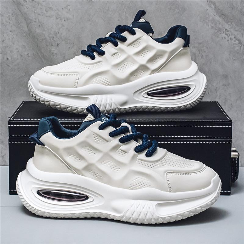

Autumn new men s thick-soled heightening dad shoes ins student air cushion running shoes live broadcast casual versatile men s shoes 44