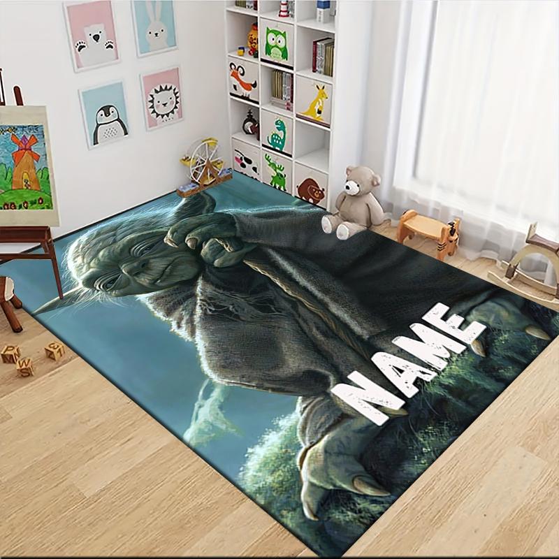 Custom Name Despicable Minions Party Carpet Rug Customizable Soft Washable Anti-Slip Home Living Room Sofa Mats Personalized Rug. 09091
