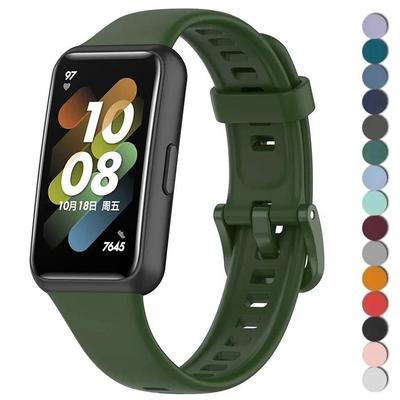 Silicone Watch Strap For Huawei Band 7 Accessories Smart Watchband Replacement Loop Wristband Correa Bracelet for Huawei Band 7