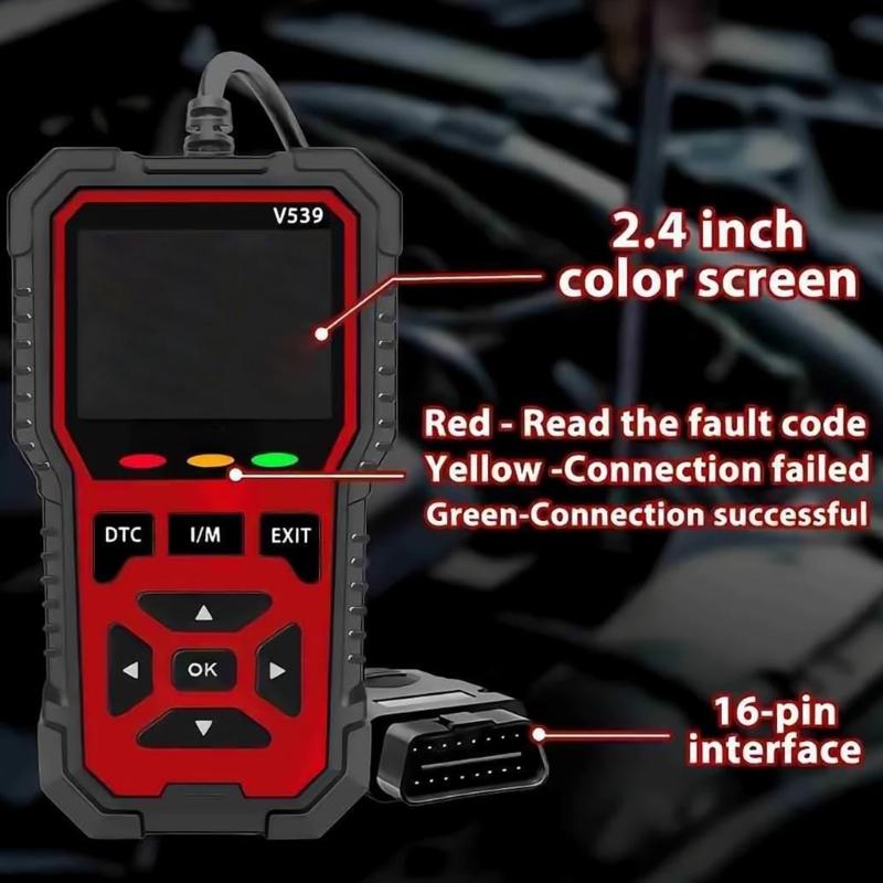 Advanced Automotive Diagnostic Unit Reads Error Indicators Monitors Dynamic Particulars Checks Battery Condition