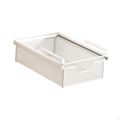 Schubkorb mit ausziehbaren Schienen und belüftetem Design, aus Stahl gefertigt für effiziente Lagerung in