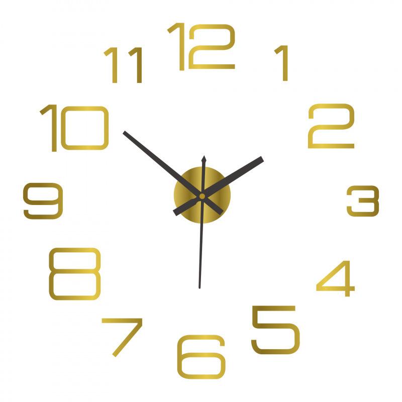 

Настенные часы своими руками, Большой размер, Модные и креативные, Зеркальные наклейки на стену, Простые акриловые настенные часы Luminous model