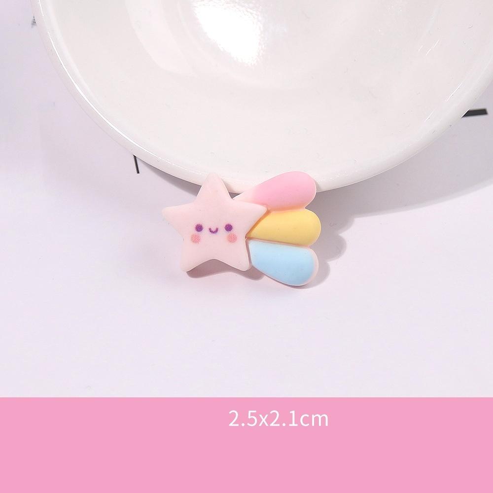 10Pcs Frosted Resin Accessories Simulate Cartoon Cream Glue Rainbow Cloud Phone Case Accessories Popular Diy Trinkets Luck Bag