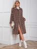 2023 Women's Mid-Length European & American Faux Fur Plaid Coat
