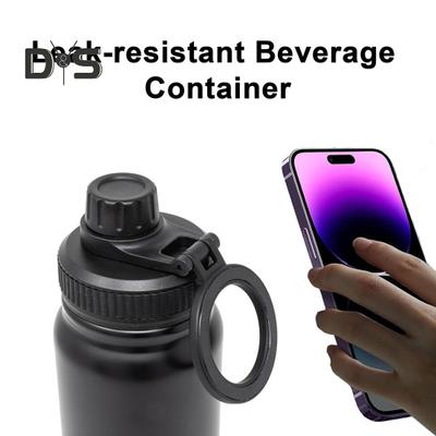 2-in-1 Insulated Cup Lid Leak-proof Water Bottle Spout Lid Magnetic Phone Holder Multifunctional Phone Stand Bottles Lid